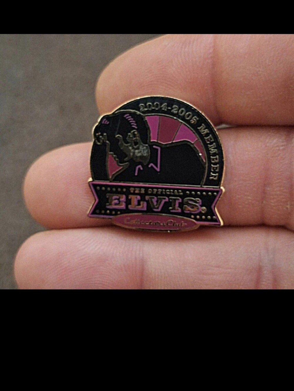 Vintage The Official ELVIS PRESLEY INSIDERS 2004-2005 Limited Edition Member Pin